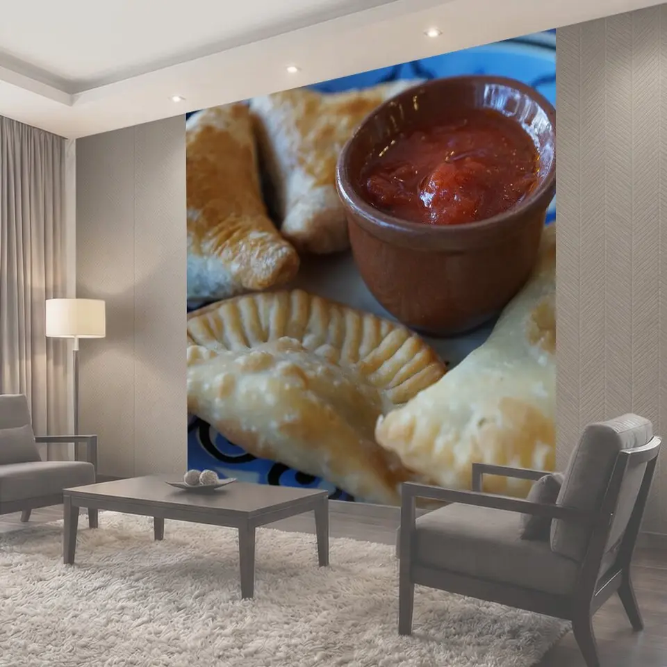 Фотообои Еда, буханка, пельмени