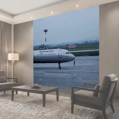 Фотообои Саэрофлот, aeroflot, амолет