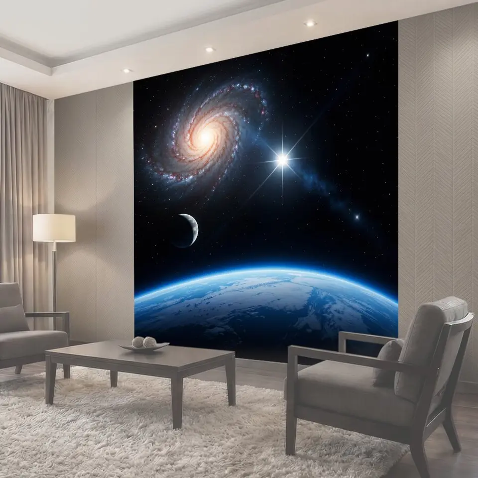 Фотообои Космическая спираль и Земля