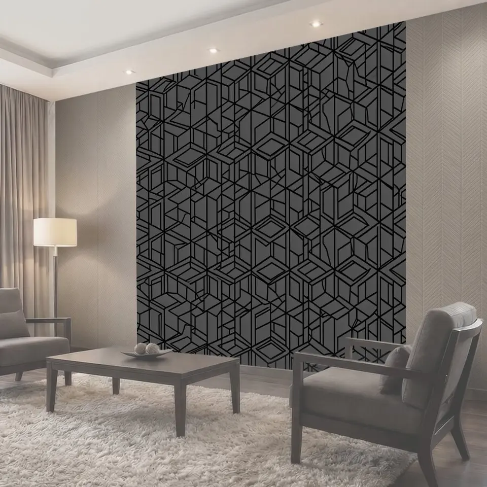 Фотообои Объёмный кубический 3D-паттерн