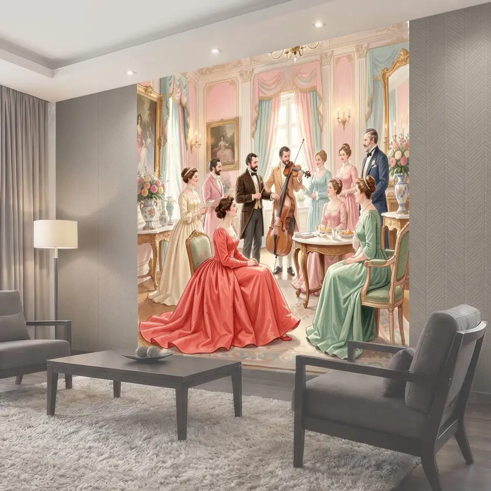 Фотообои Бальный вечер с музыкантами