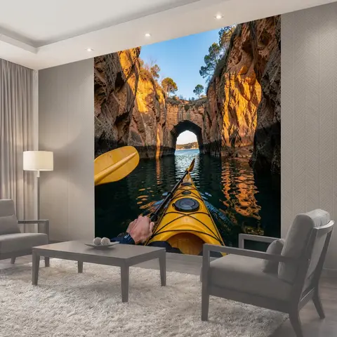 Фотообои Каякинг в морском каньоне