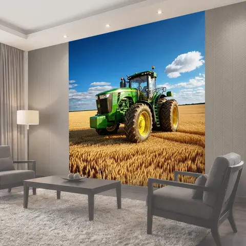 Фотообои Огромный трактор john deere