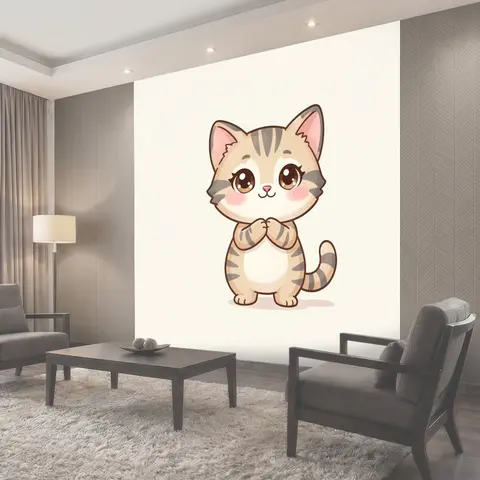 Фотообои Милый полосатый котёнок