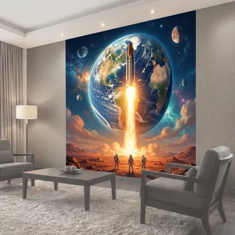 Фотообои Космический старт у Земли