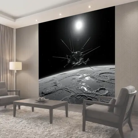 Фотообои Космический зонд над Луной