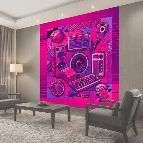 Фотообои Футуристическая панель с техникой