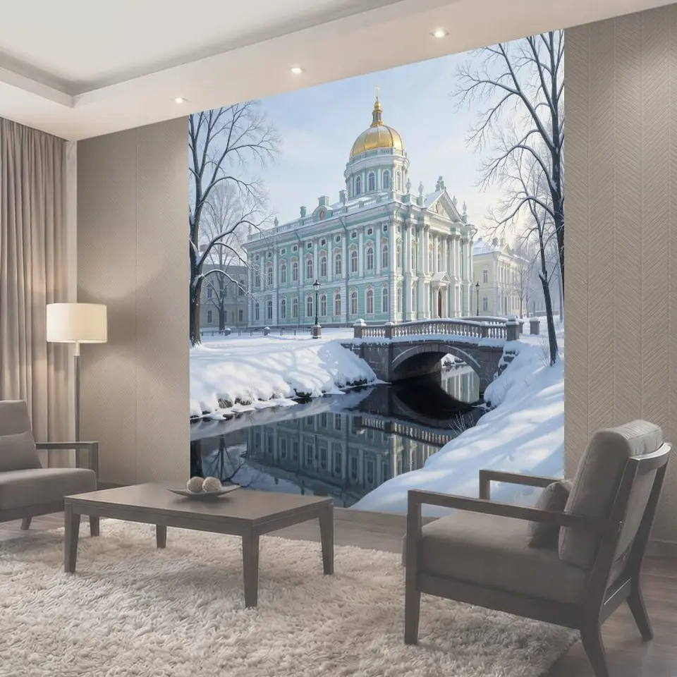 Фотообои Историческое здание с золотым куполом