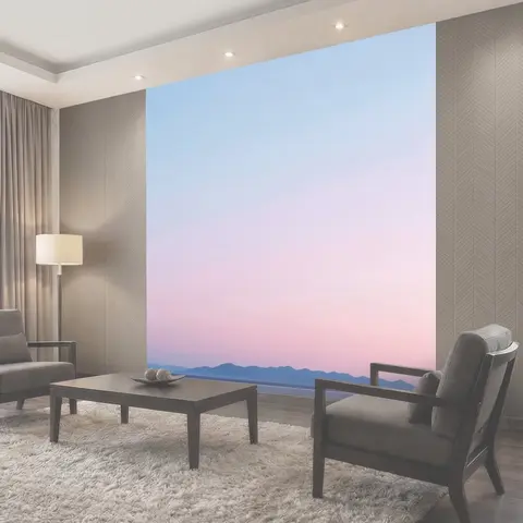Фотообои Пастельный горный горизонт