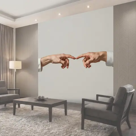 Фотообои Две руки, тянущиеся друг к другу