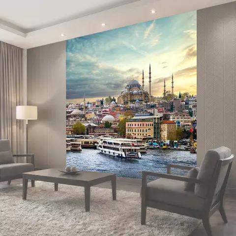 Фотообои Стамбул, город, вода