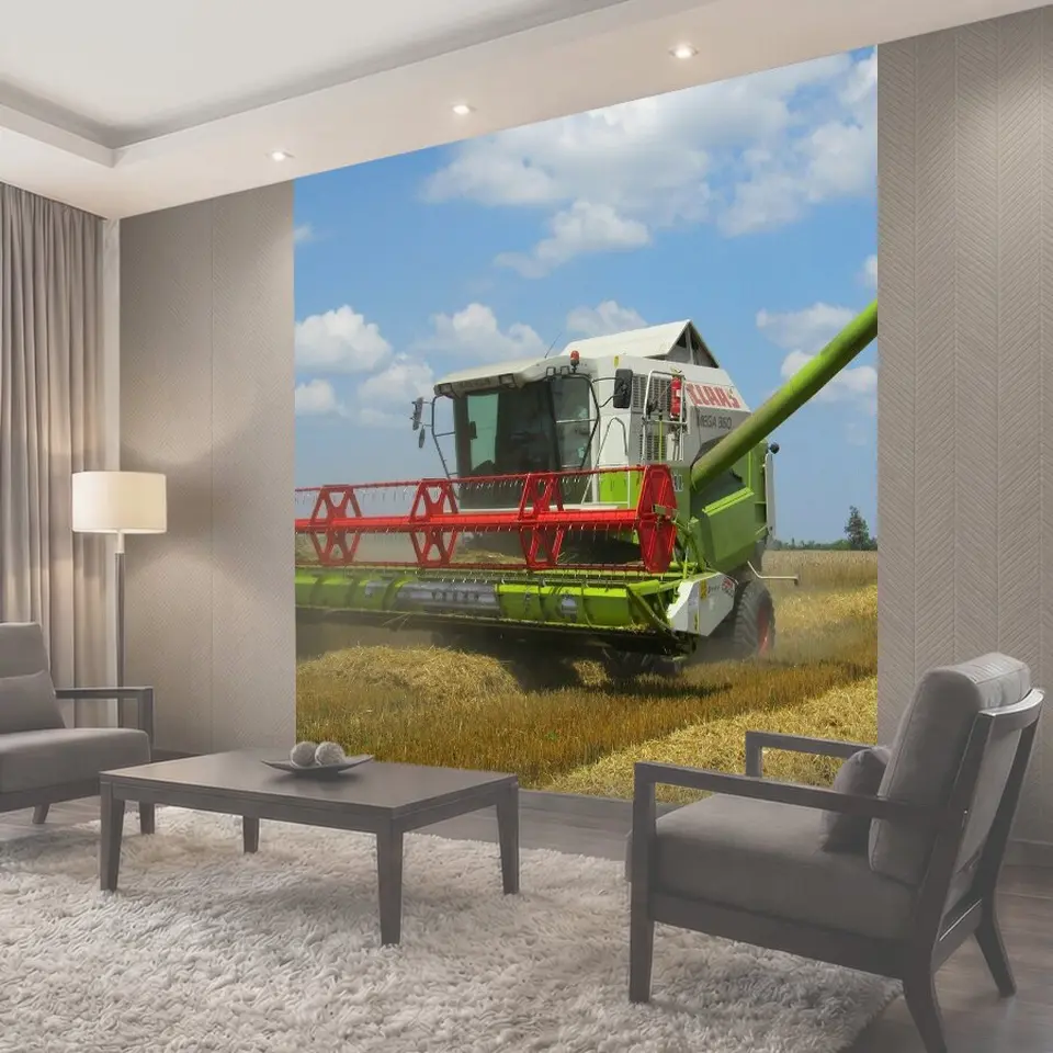 Фотообои Комбайн, урожай, уборка урожая