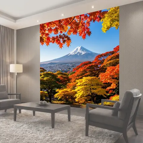Фотообои Япония: панорама горы фудзи