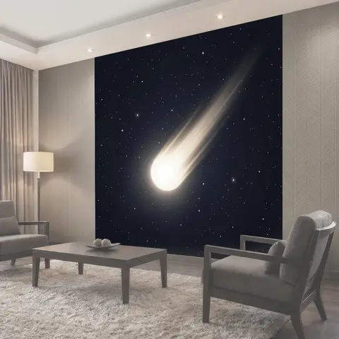 Фотообои Луч света сквозь звёздную ночь