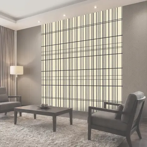 Фотообои Классическая клетка в кремово-графитовой гамме