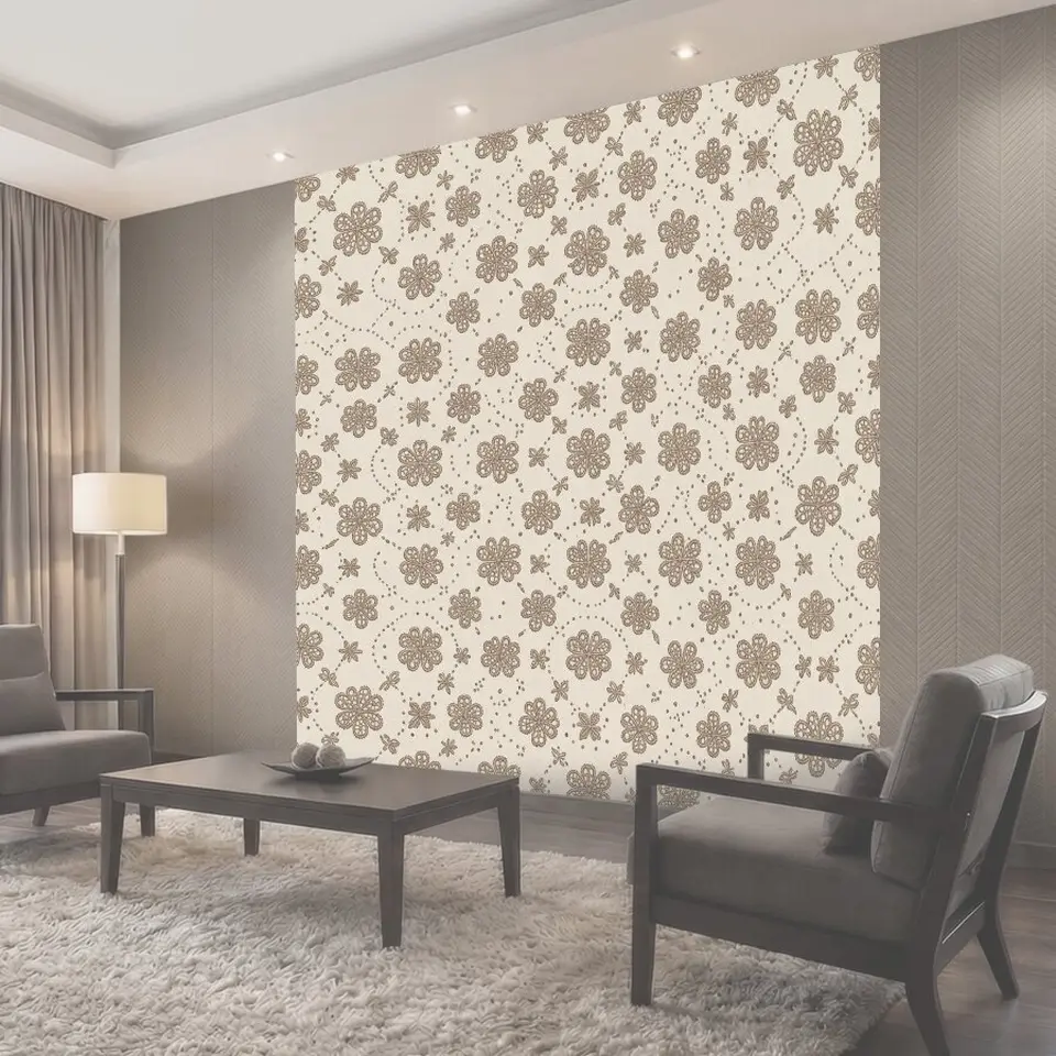Фотообои Кружевные цветочные медальоны