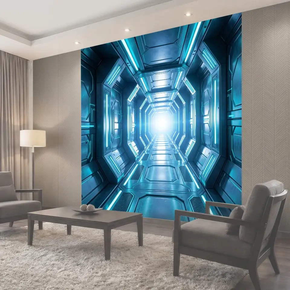 Фотообои Футуристический космический коридор