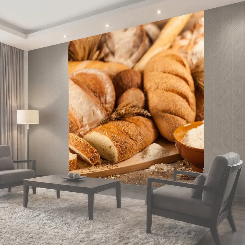 Фотообои Хлеб, конфеты, пироги