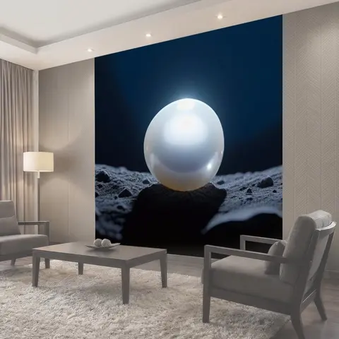 Фотообои Жемчужина, раскрывающаяся в свете луны