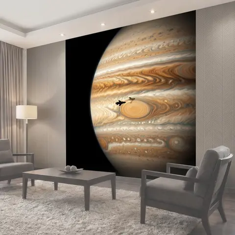 Фотообои Юпитер и космический корабль