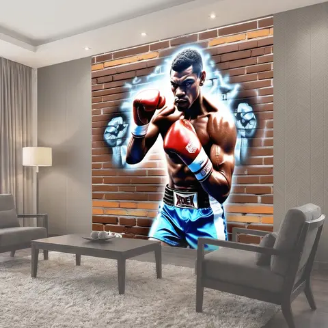 Фотообои Бокс, пресс, чемпион спорт граффити