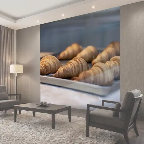 Фотообои Круассаны, завтрак, пекарня