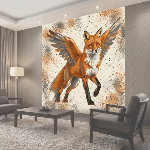 Фотообои Лис с расправленными крыльями