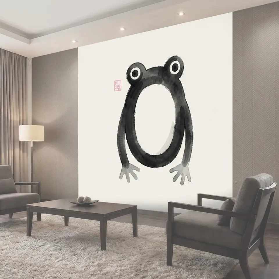 Фотообои Лягушка в японском стиле