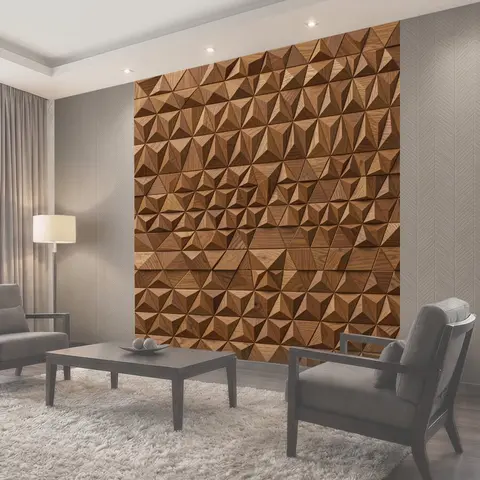 Фотообои Геометрический паркетный 3D-паттерн