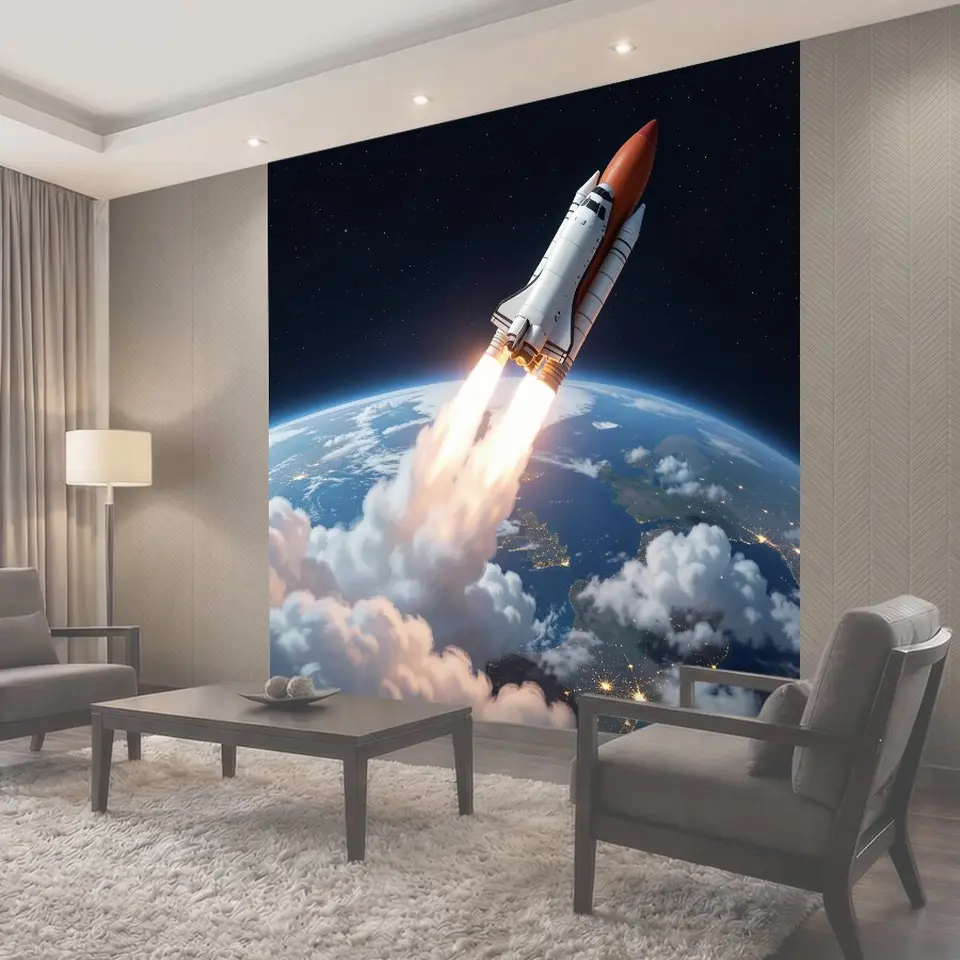 Фотообои Космический шаттл над Землей