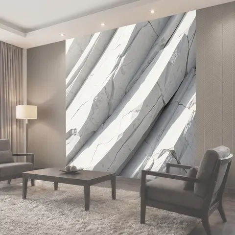Фотообои Белые мраморные скалы