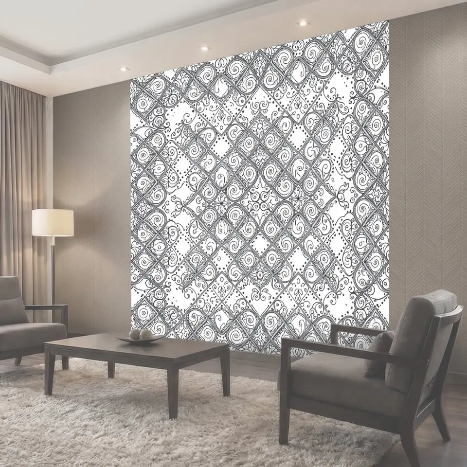 Фотообои Орнаментальная мозаика с завитками