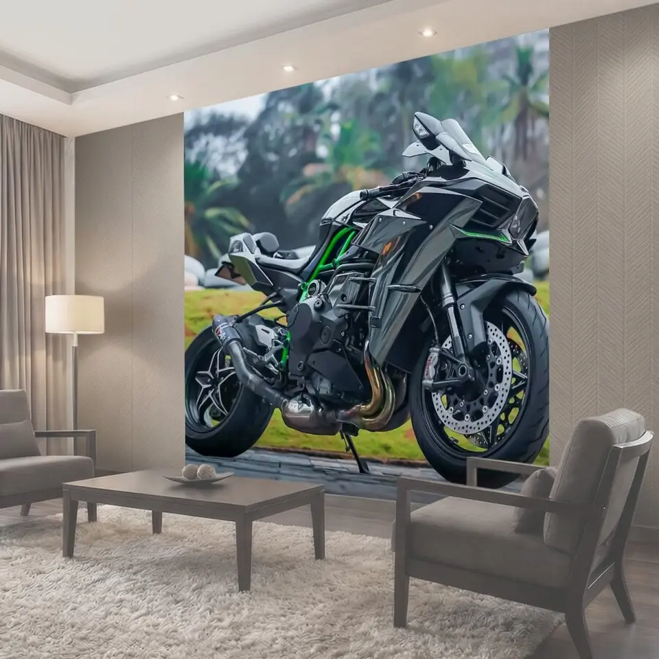 Фотообои Кавасаки ниндзя h2r, кавасаки ниндзя, кавасаки