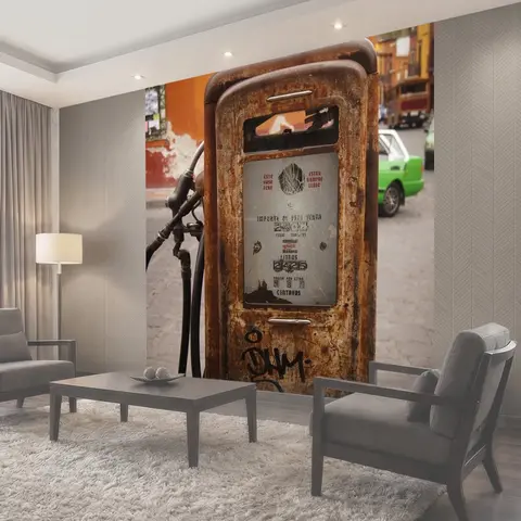 Фотообои Азс, бензин, газ