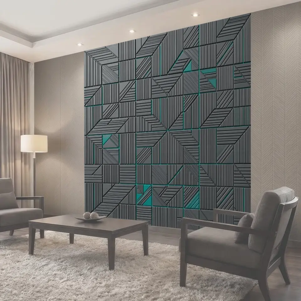 Фотообои Кубический 3D-геометрический пазл