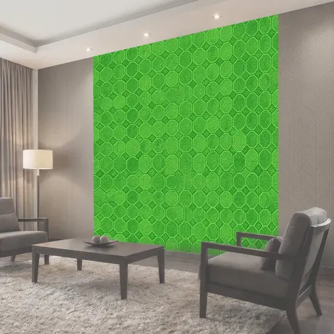 Фотообои Зелёный медовый шестиугольник