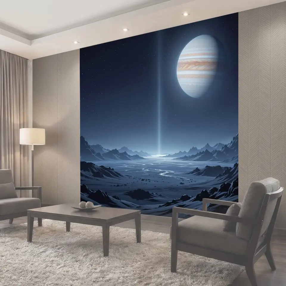 Фотообои Космический пейзаж с гигантской планетой