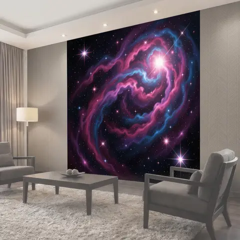 Фотообои Космическая туманность и звезды