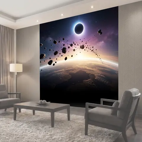 Фотообои Космическое затмение над Землей