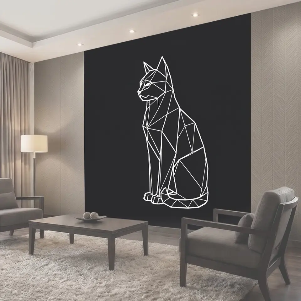 Фотообои Геометрический силуэт кошки