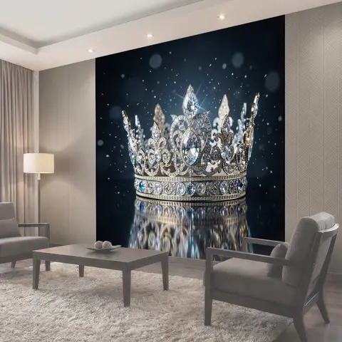 Фотообои Роскошная корона с бриллиантами