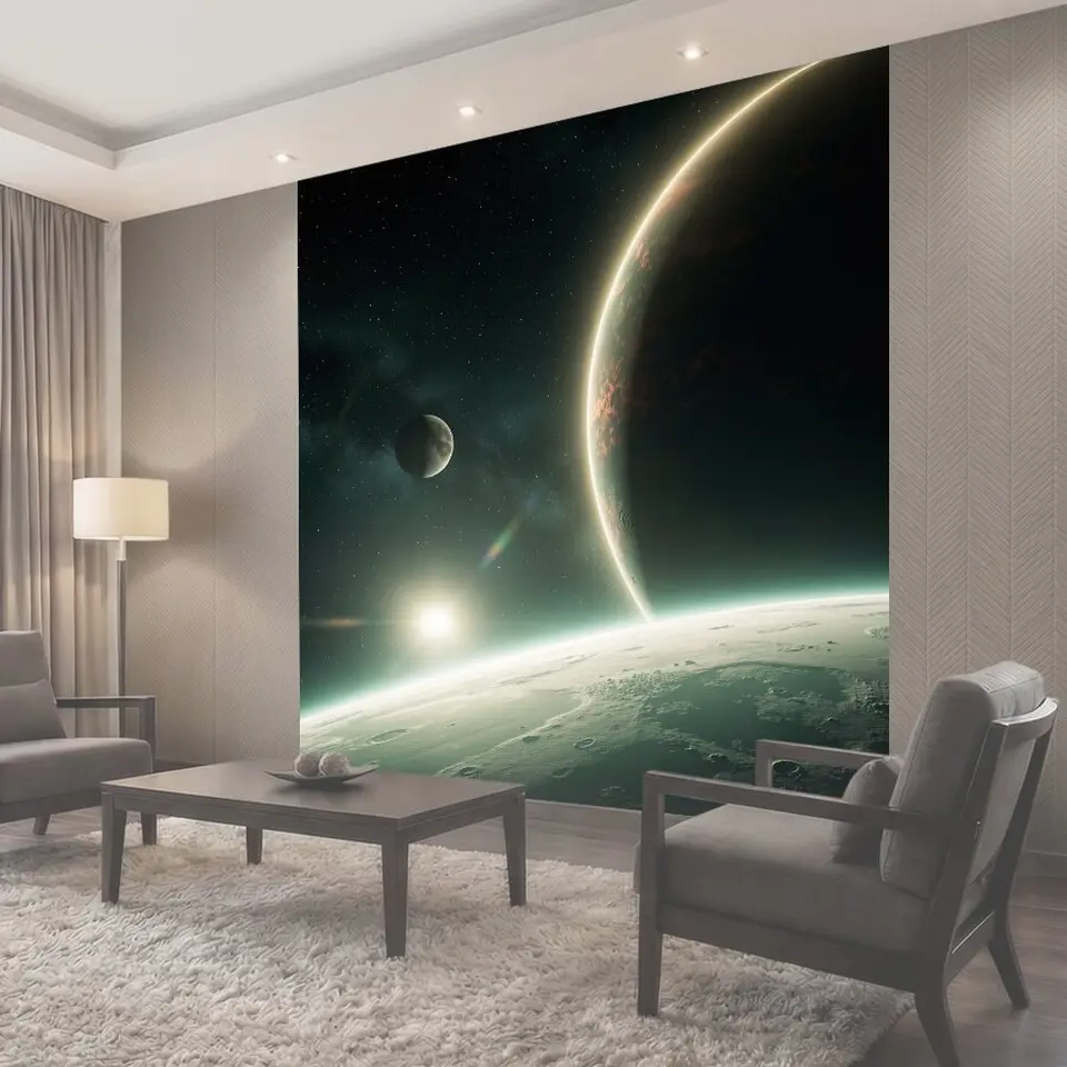 Фотообои Космический пейзаж с планетами