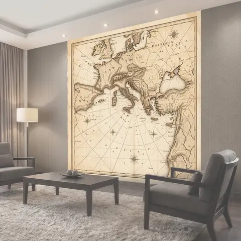 Фотообои Старинная карта Европы