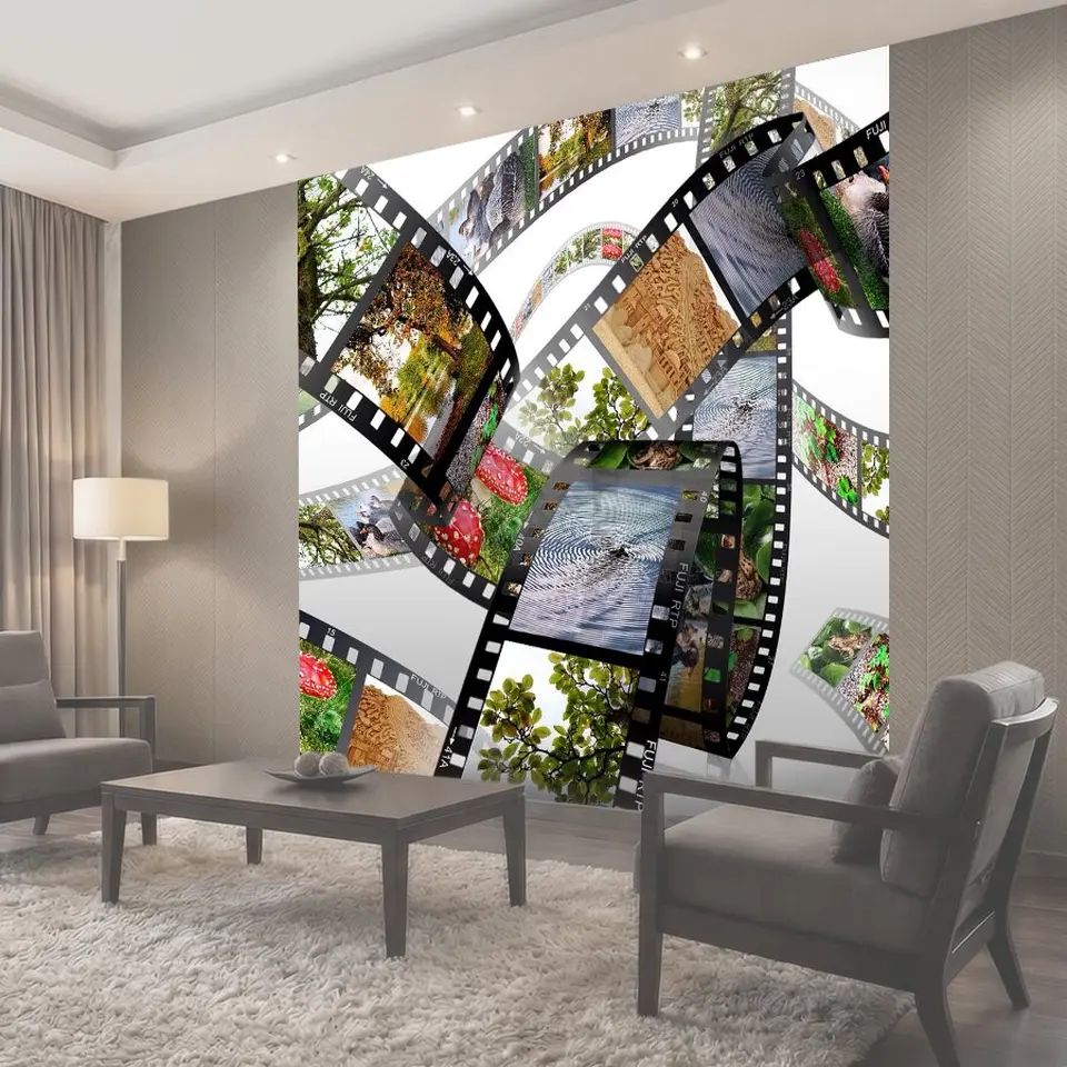 Фотообои Картинки, кинопленка, фотографии