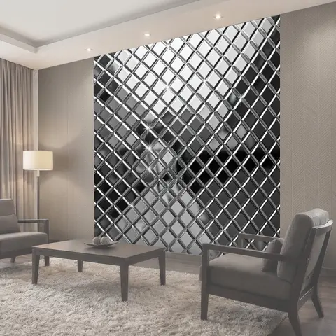 Фотообои Металлический ромбовидный 3D узор