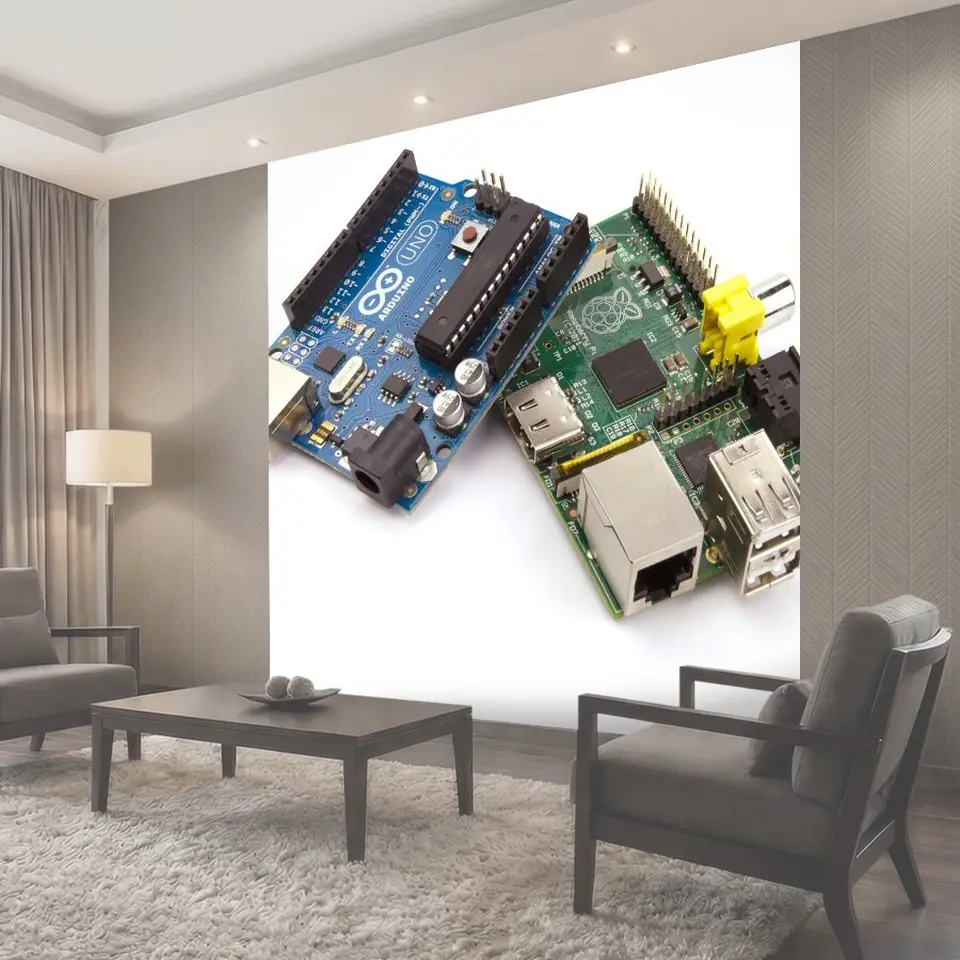 Фотообои Ардуино, raspberry pi, электронный