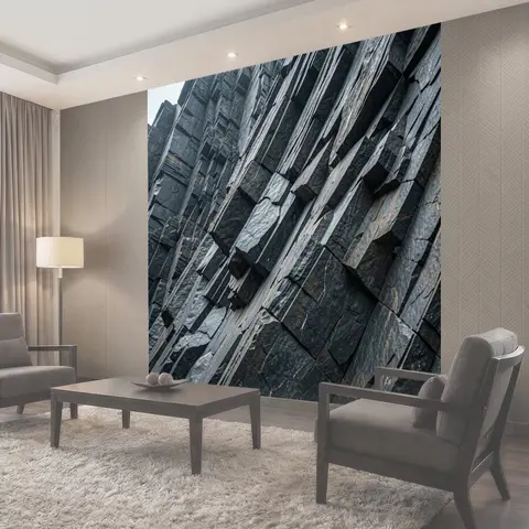 Фотообои Базальтовые скалы крупным планом