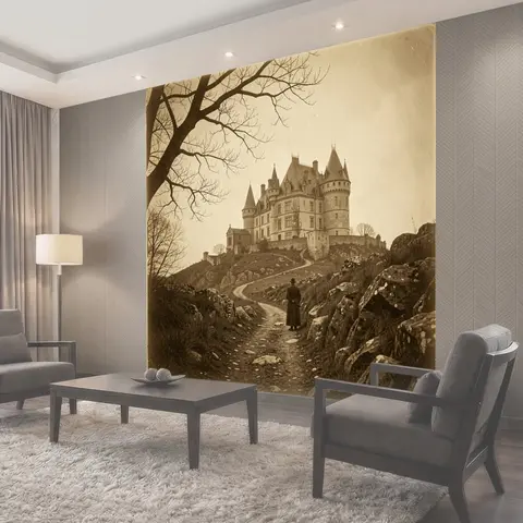 Фотообои Старинный замок на холме