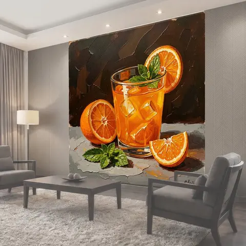 Фотообои Цитрусовый напиток с мятой