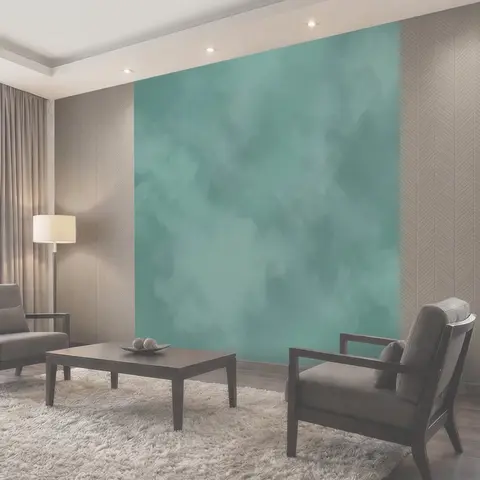 Фотообои Бирюзовая мраморная дымка
